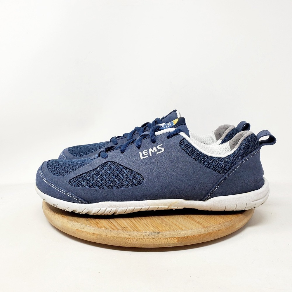 Lems Primal 2 Shoes Womens 7.5 Eclipse Blue Lace Up Barefoot Minimalist Sneaker